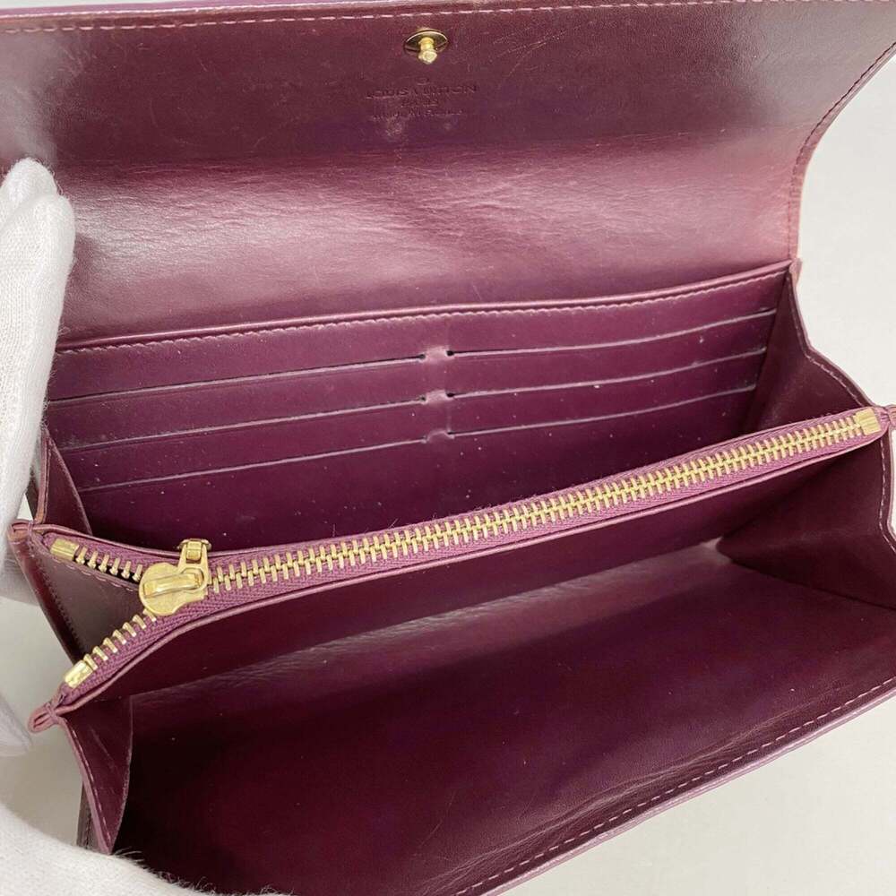 Louis Vuitton Vernis Portefeuille Sarah Long Wallet M93577 Violet (Women's) - Picture 3 of 9